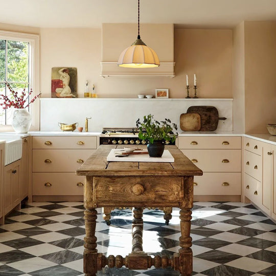 Pendantlightie - Retro Cream 1 - Light Pleated Design White Ceramic Dome Pendant Light - Pendants - B - 