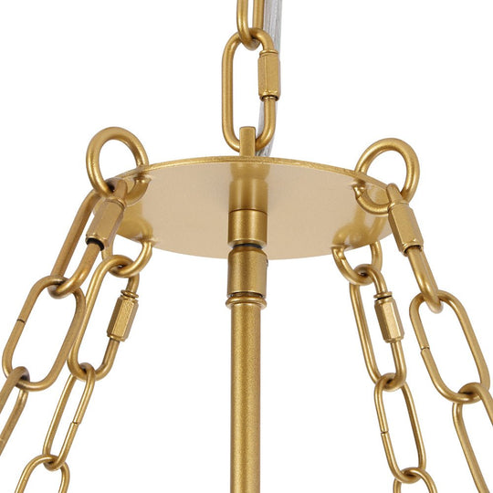 Pendantlightie - Vintage Luxury 6 - Light Plum Blossom Basket Floral Glass Chandelier - Chandeliers - Gold - 