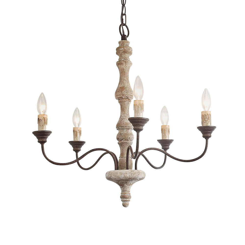 Farmhouse 5-Light Candle Style Chandelier