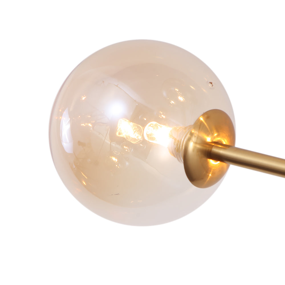 Mid-Century 15-Light Glass Bubble Chandelier