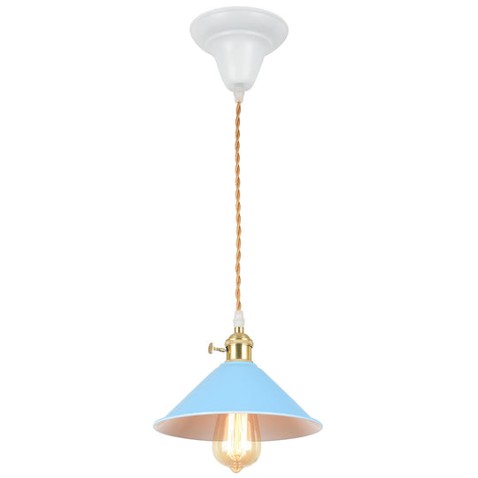 Modern One Light Single Cone Pendant Lighting