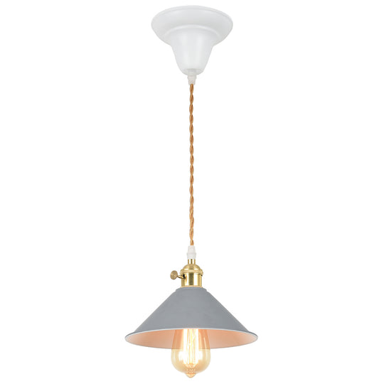 Modern One Light Single Cone Pendant Lighting