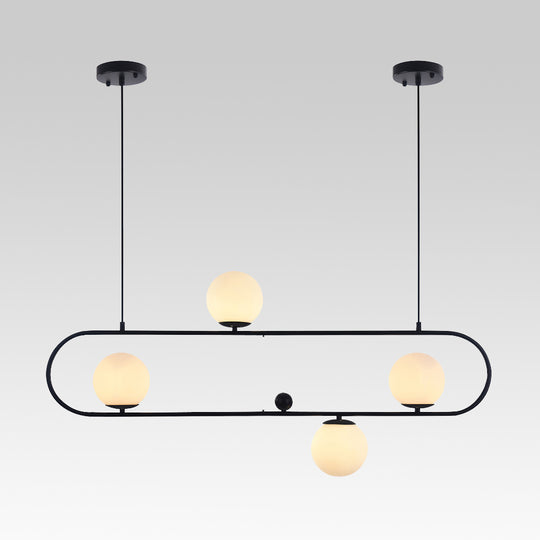 Unique Oval Ring Linear Pendant Lighting