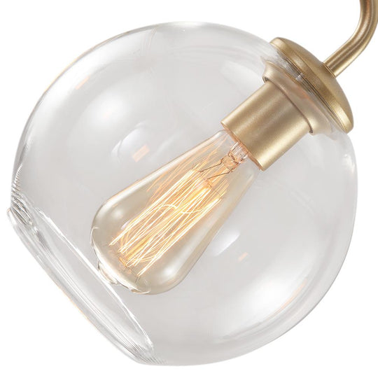 PendantLightia-5-light Glass Bubble Sputnik Light Fixture-Pendants-Black-