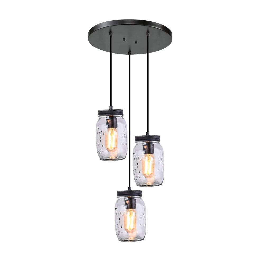 Mason jar on sale track lighting