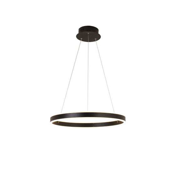 PendantLightia-Contemporary Minimalist Multi-Ring Led Circle Light-Pendants-1 Ring-Black