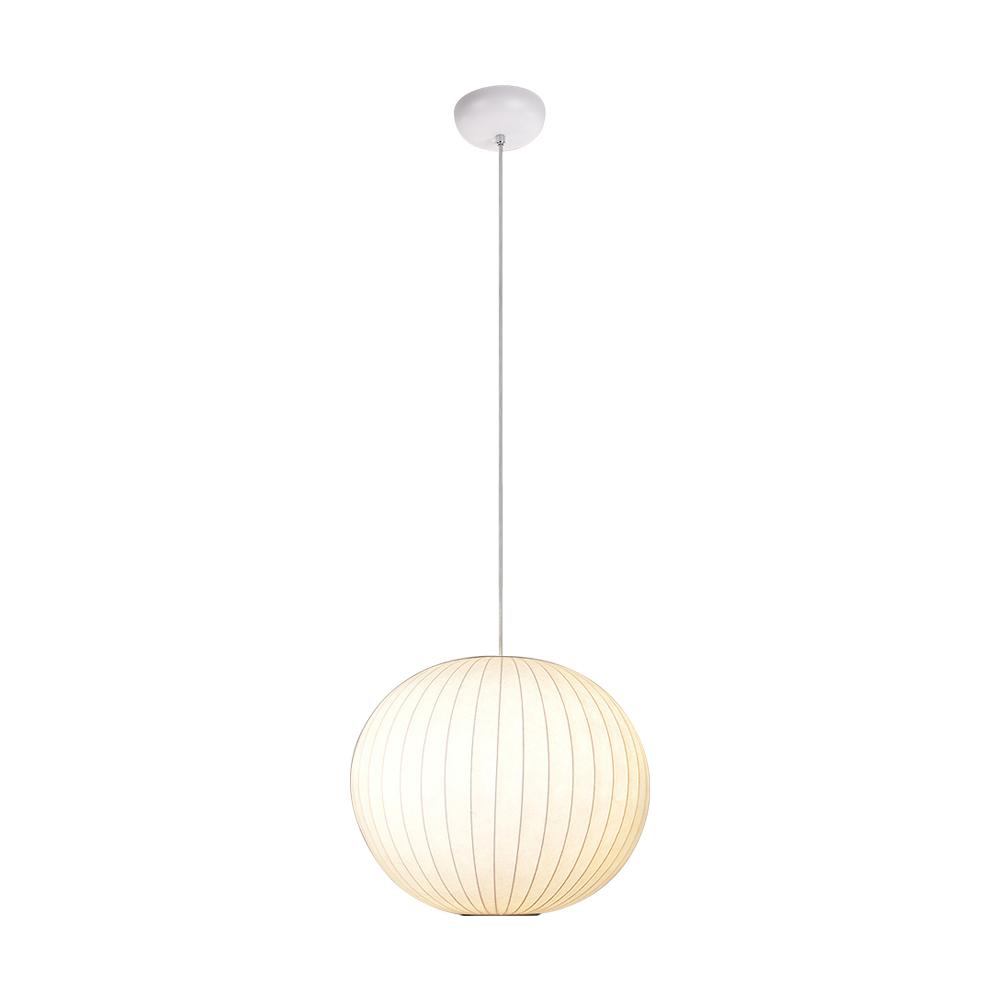 PendantLightia-Lantern Style Ribbed White Hanging Light Fixtures-Pendants-Ball-