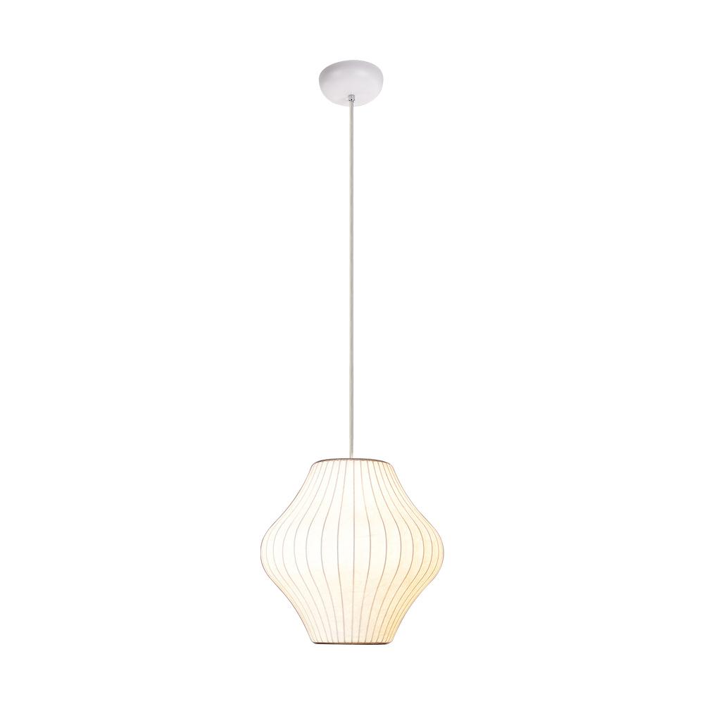 PendantLightia-Lantern Style Ribbed White Hanging Light Fixtures-Pendants-Pear-