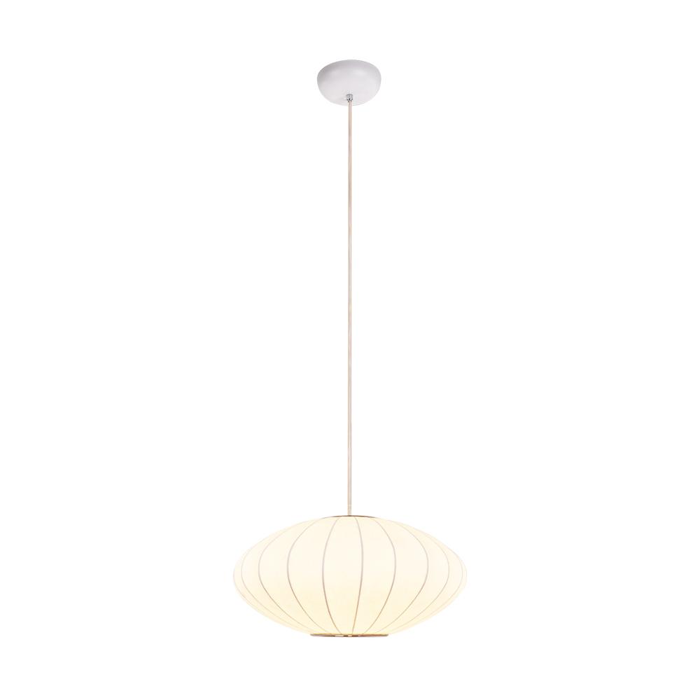 PendantLightia-Lantern Style Ribbed White Hanging Light Fixtures-Pendants-Saucer-