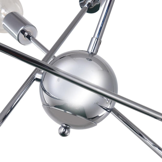 PendantLightia-Mid-Century Modern Metal Sputnik Chandelier-Chandeliers-Chrome-8Lt