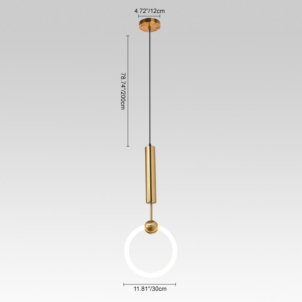 PendantLightia-Minimalist Modern Led Single Pendant Lights-Pendants-Cool White-