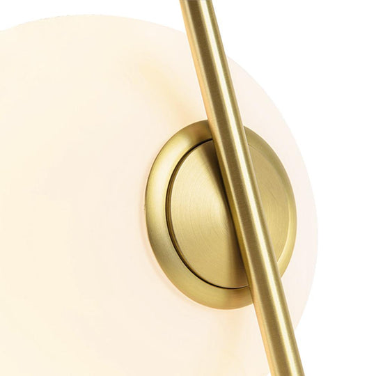 PendantLightia-Minimalist Opal Shade Single Globe Pendant Light-Pendants-Polished Nickel-11''
