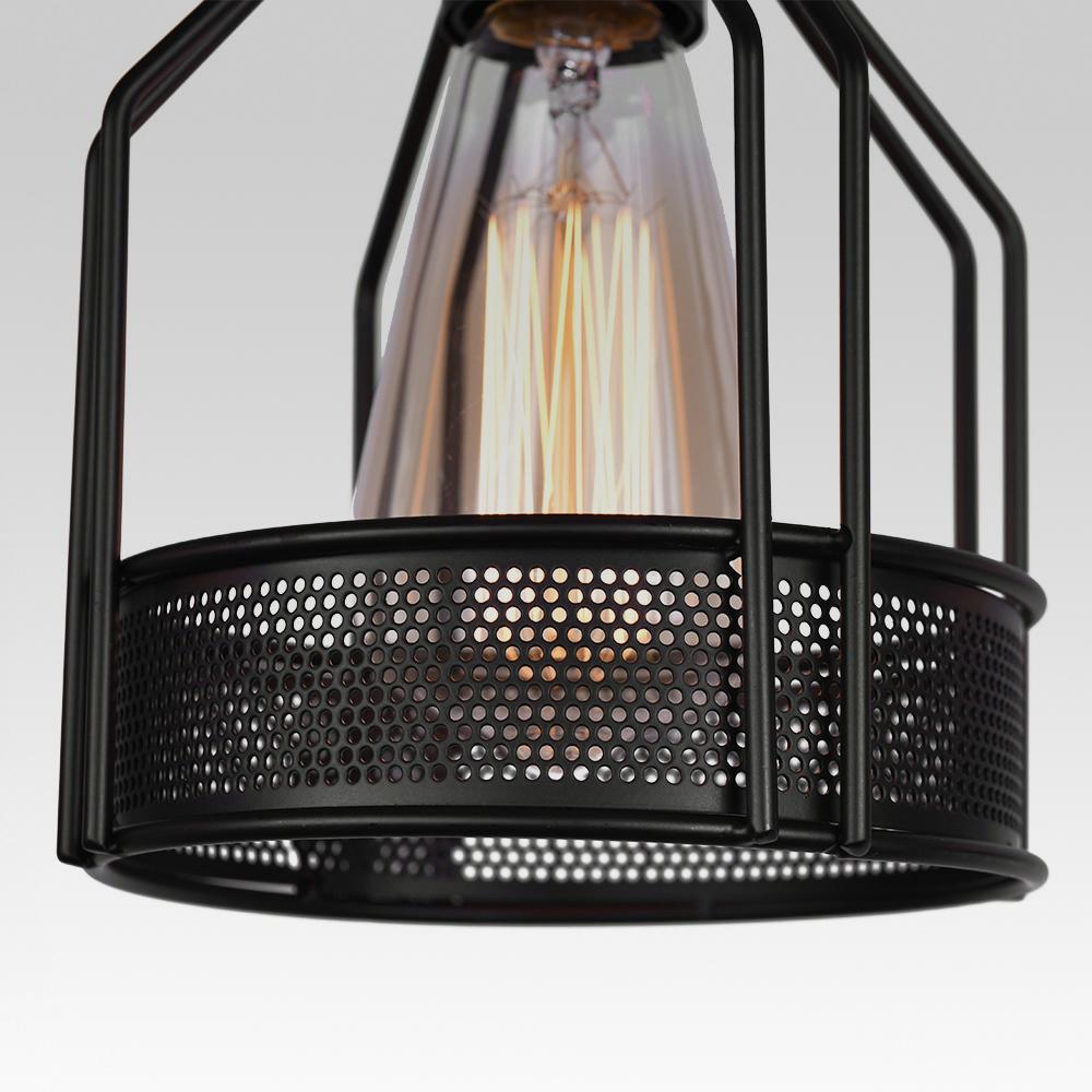 Light with store metal cage