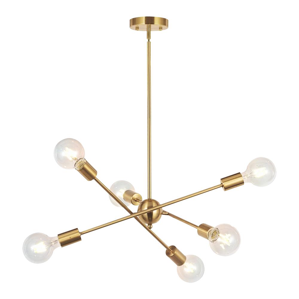 PendantLightia-Modern Mid-century 6-light Sputnik Light-Chandeliers-Default Title-