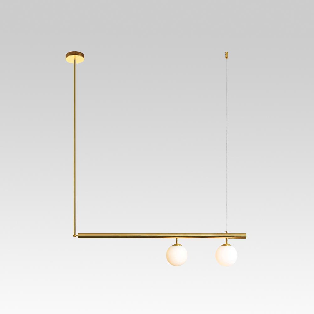 PendantLightia-Modern Minimalist Linear Pendant Lighting-Pendants-2Lt-Brass
