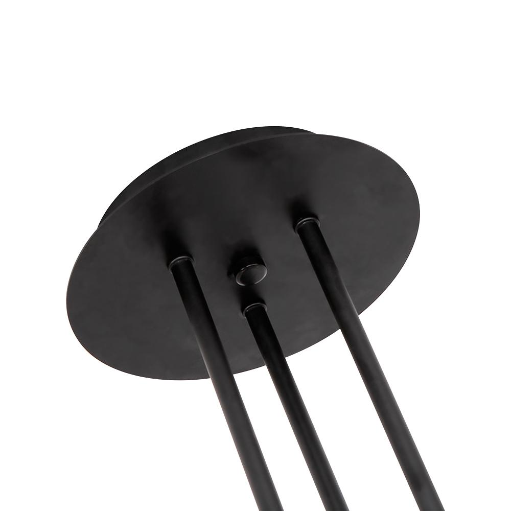 PendantLightia-Modern Multi-light Black Minimalist Chandelier-Chandeliers-3Lt-