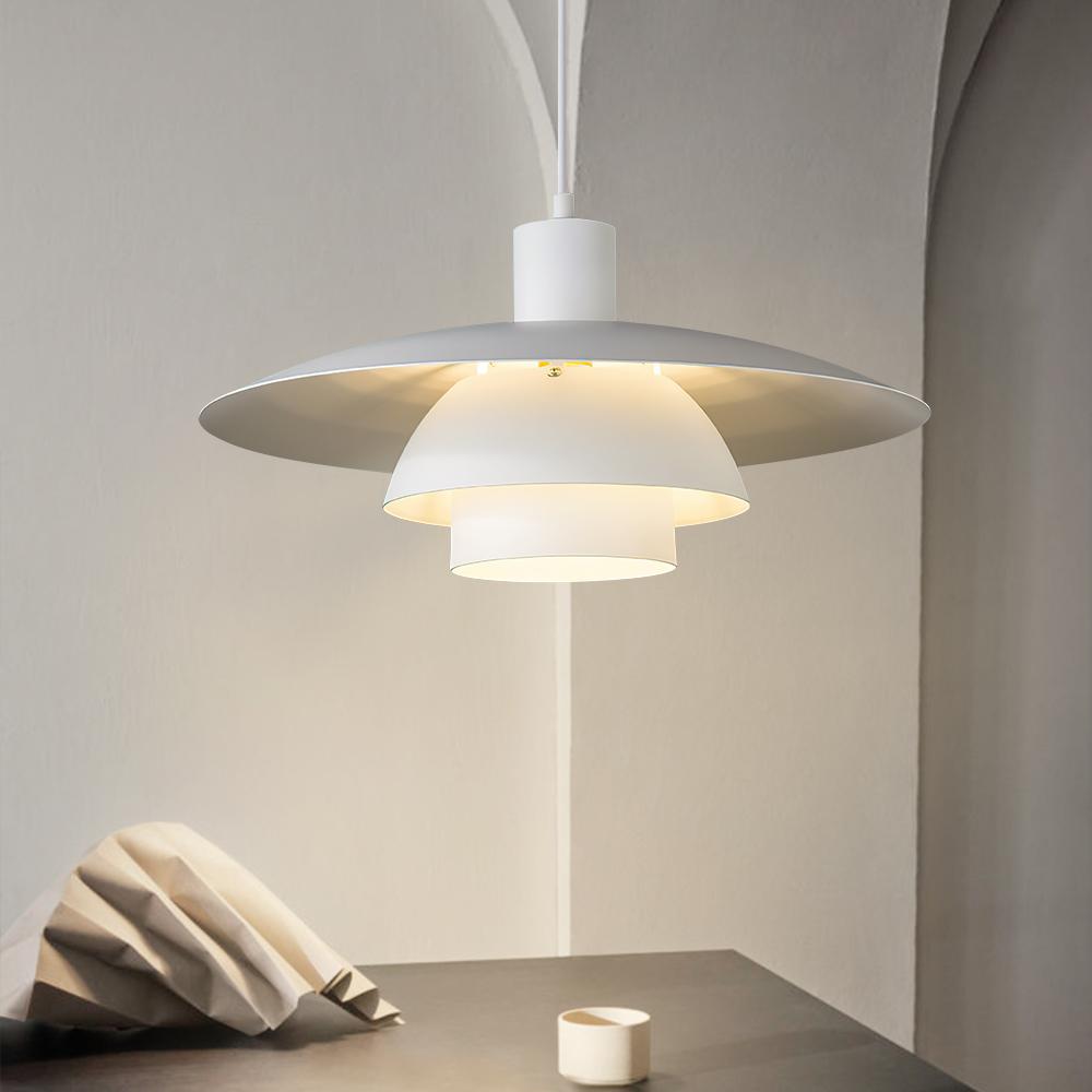PendantLightia-Modern One-light Shade White Pendant Light-Pendants-Default Title-