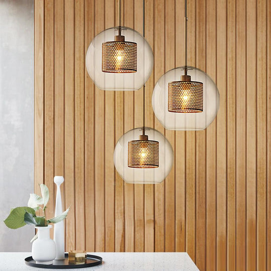 PendantLightia-Single Glass Globe Pendant Light-Pendants-Gold-