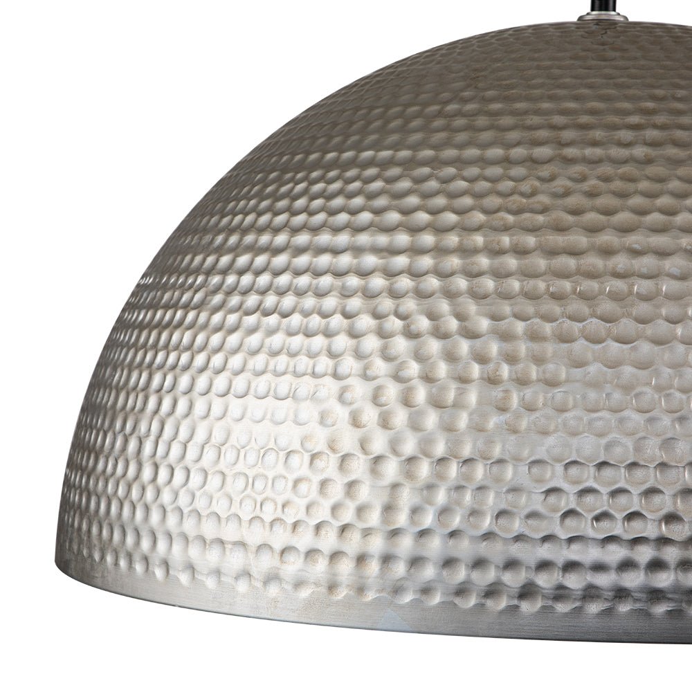 Pendantlightie-1-Light Hammered Metal Dome Pendant Light-Pendants--