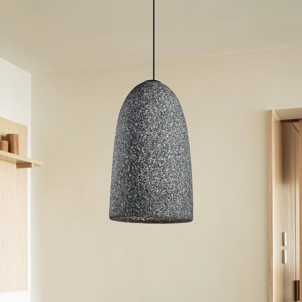 Pendantlightie-1-Light Handmade Bell Shape Pendant Light-Pendants-Dark Gray-