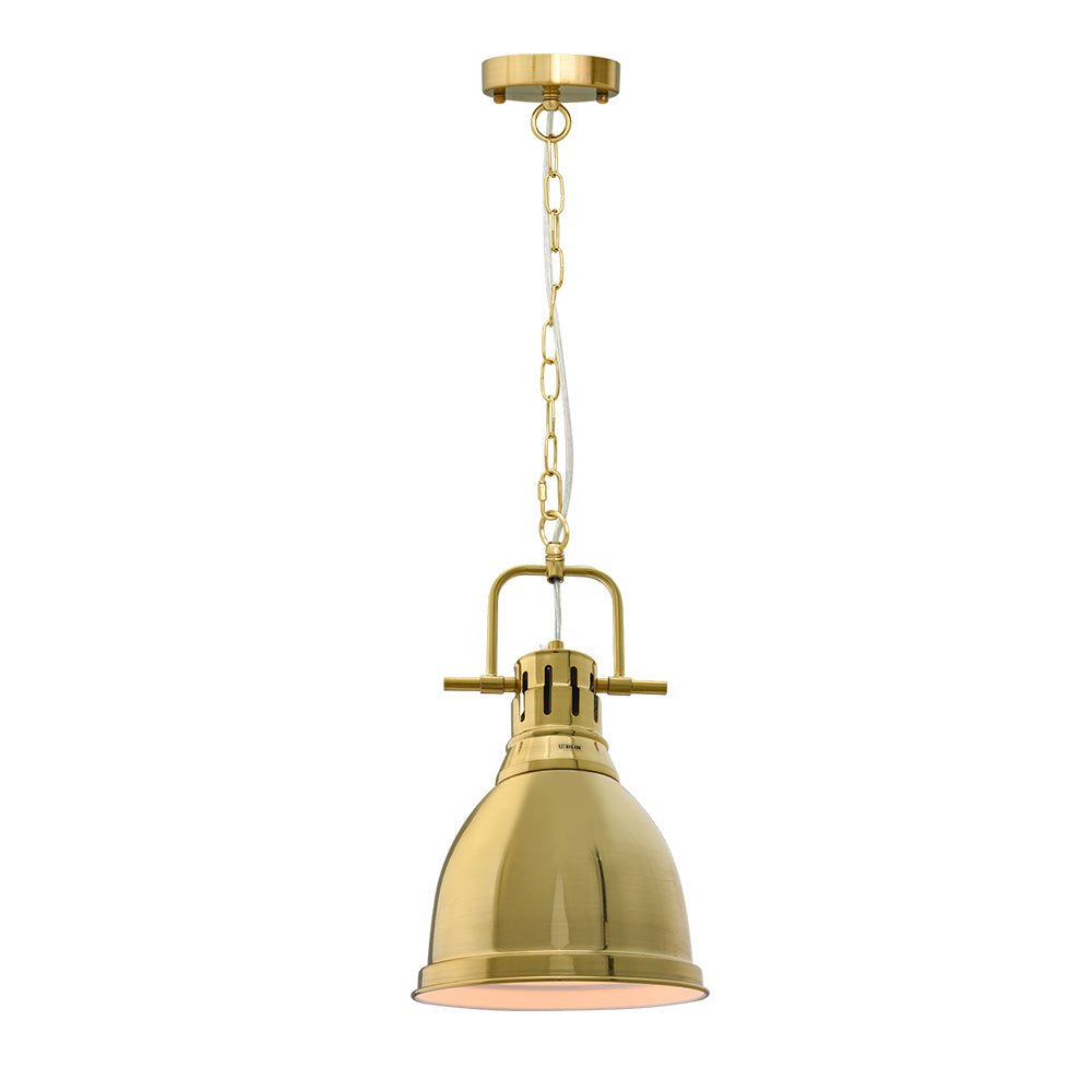 Pendantlightie-1-Light Kitchen Island Metal Dome Pendant-Pendants-Chrome-