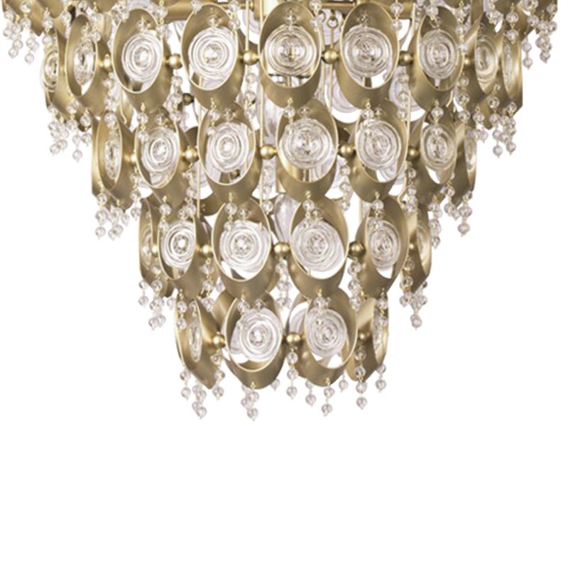 Pendantlightie - 12 - Light Luxury Antiqued Crystal Chandelier - Chandeliers - 