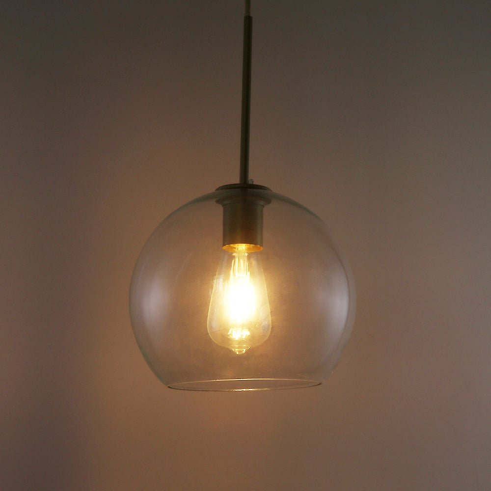 Pendantlightie-7-Light Glass Globe Modern Cluster Pendant Lights-Pendants-Brass-