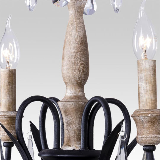 Pendantlightie-Classical Candle-Style Crystal Chandelier-Chandeliers--