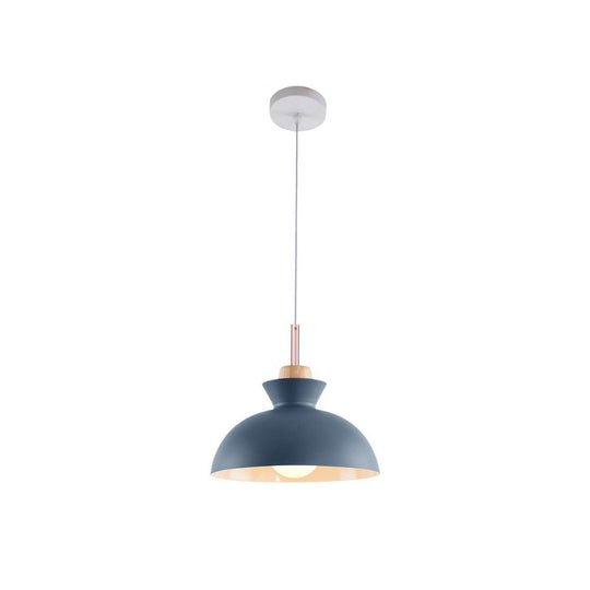 Pendantlightie-Contemporary Single Pendant Dome Light for Breakfast Bar-Pendants-Blue-