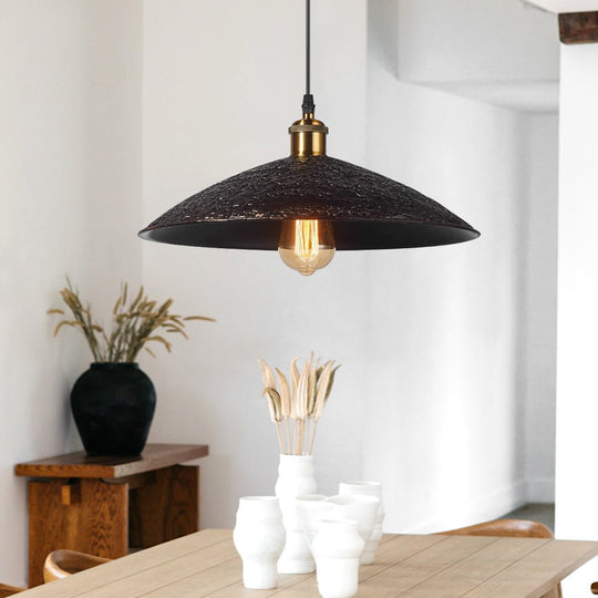 Pendantlightie-Farmhouse Industrial 1-Light Cone Pendant Light For Kitchen-Chandeliers-Large-