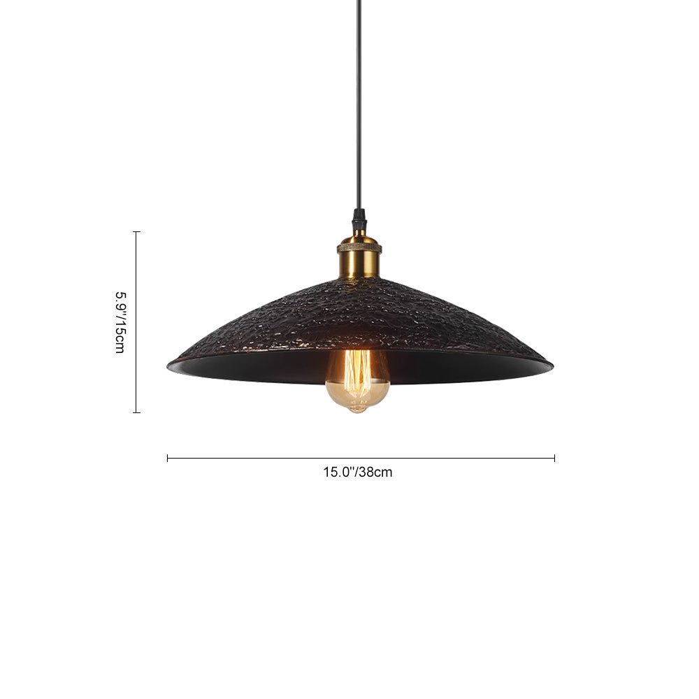 Pendantlightie-Farmhouse Industrial 1-Light Cone Pendant Light For Kitchen-Chandeliers-Small-