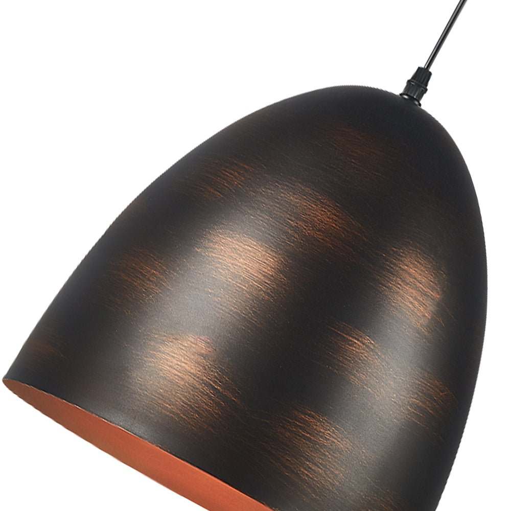 Pendantlightie-Industrial 1-Light Metal Bell Pendant Light For Dining Table-Pendants-Antique Brass-