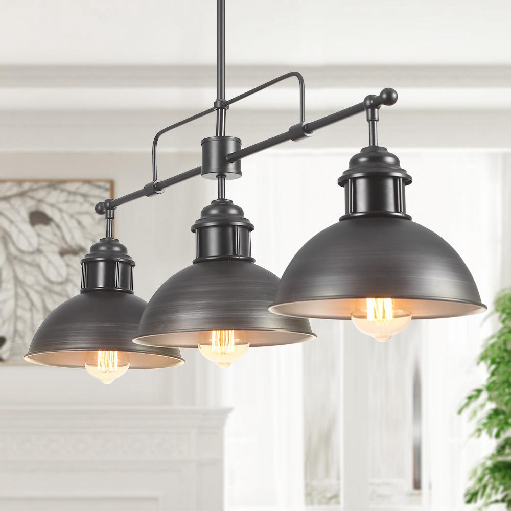 Pendantlightie-Industrial Linear Pot Lid Pendant-Pendants--
