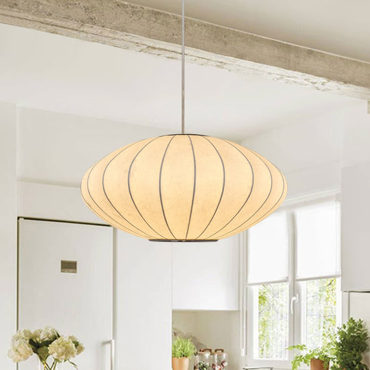 Pendantlightie-Lantern Style Ribbed White Hanging Light Fixtures-Pendants-Saucer-