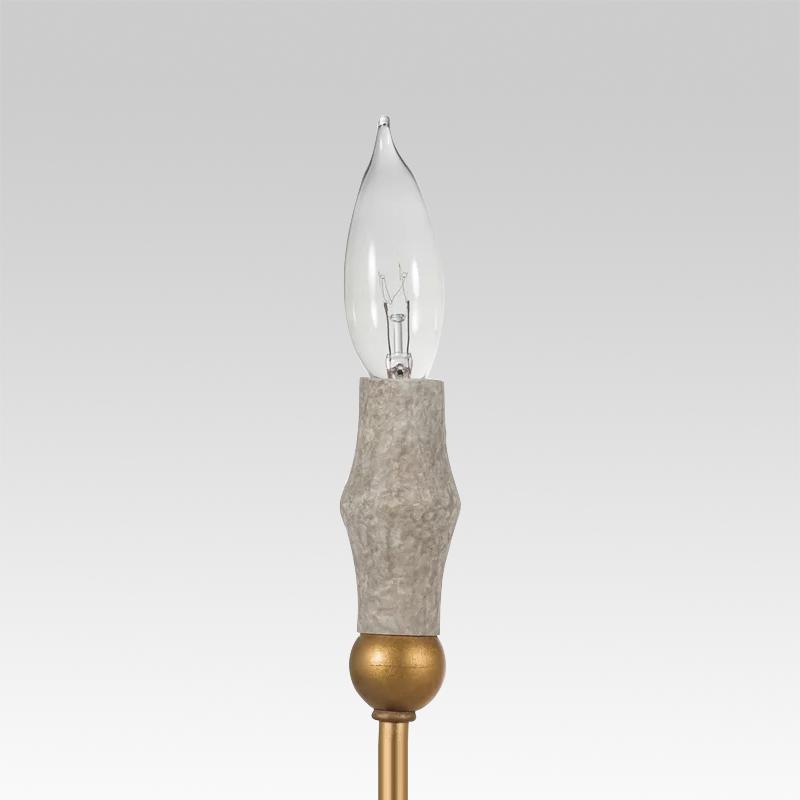 Pendantlightie-Luxe Candle Style Transitional Chandelier-Chandeliers-Gold-
