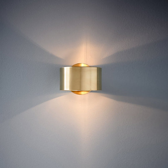 Pendantlightie-Mid-Century 1-Light Gold Wall Sconce For Bedside Living Room-Wall Light--