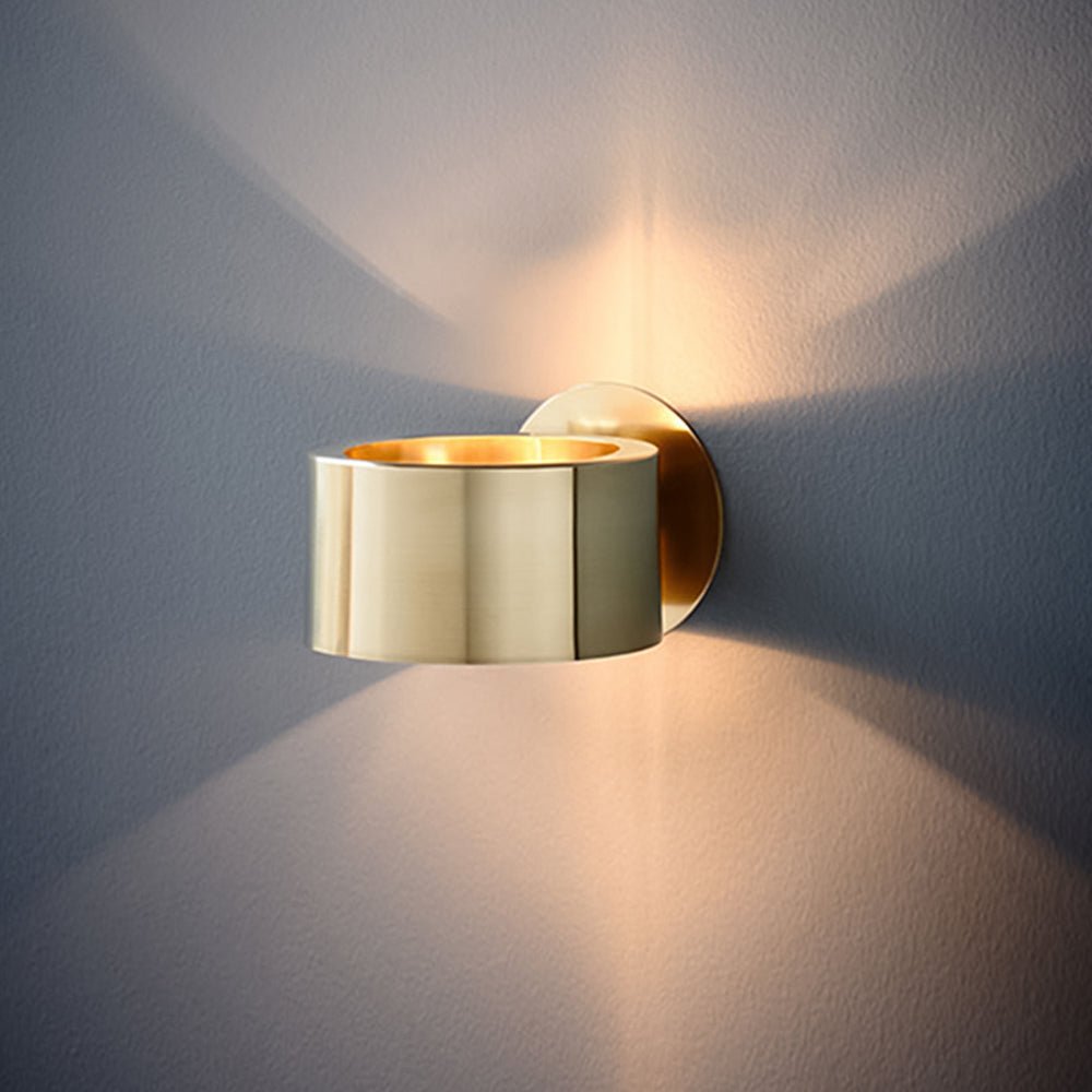 Pendantlightie-Mid-Century 1-Light Gold Wall Sconce For Bedside Living Room-Wall Light--