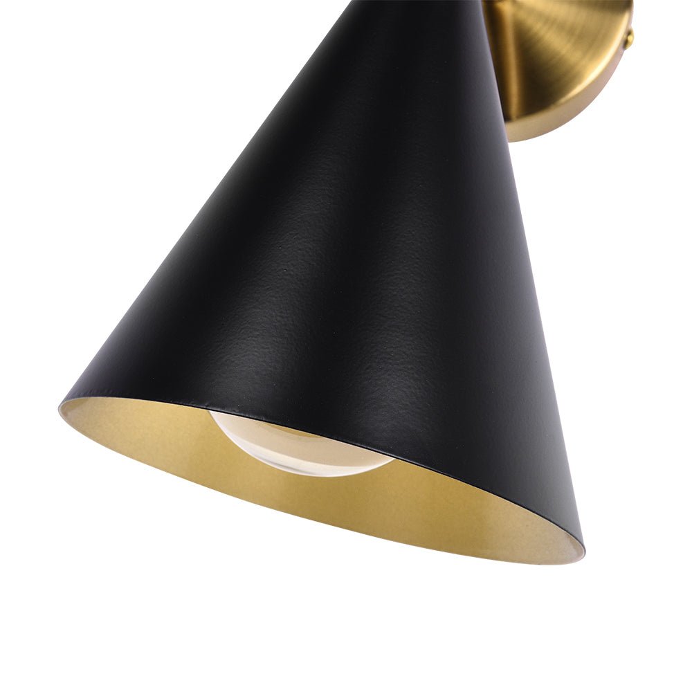 Pendantlightie-Mid-Century 2-Light Up And Down Double Cone Armed Wall Sconce-Wall Light--