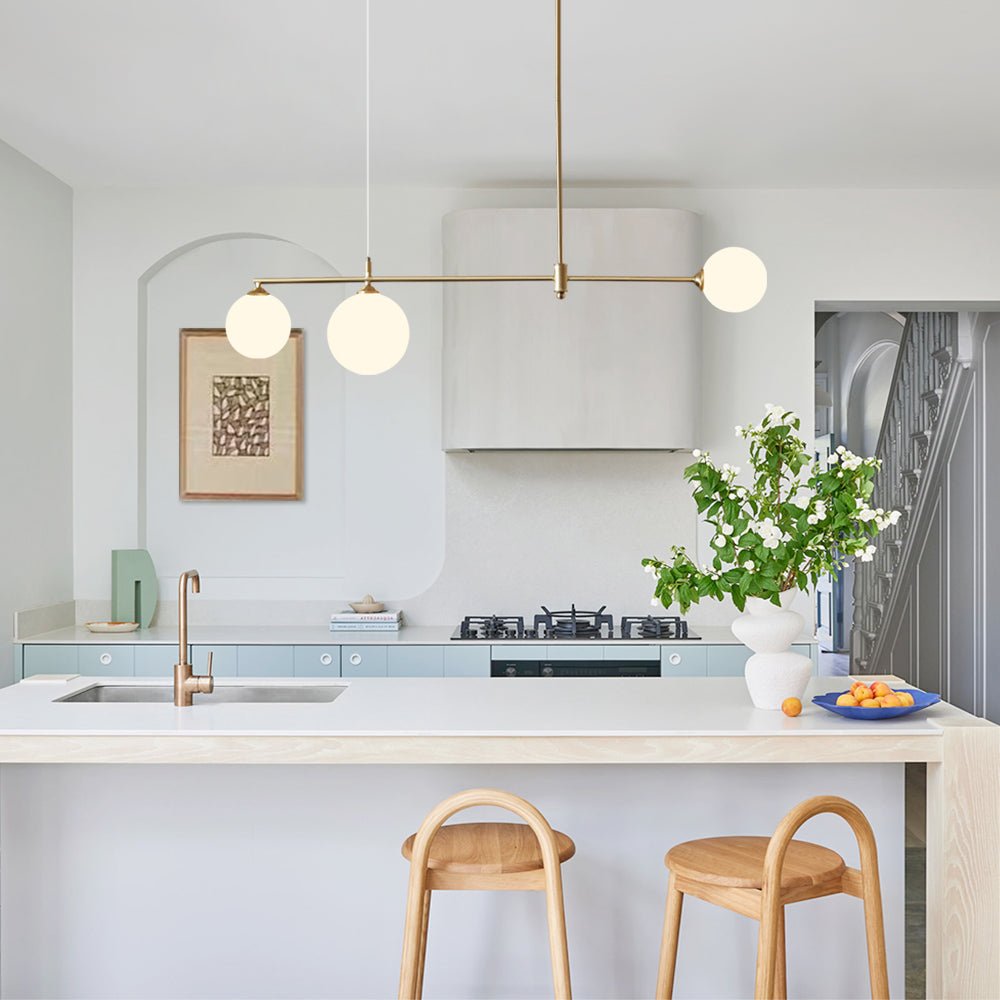 Kitchen Island Lighting Mid-Century Modern 3-Light Kitchen Island