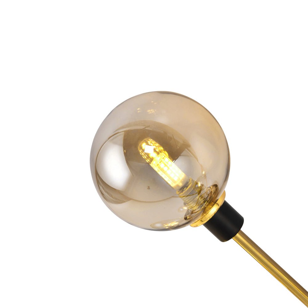 Pendantlightie-Mid-Century Modern 5-Light Globe Glass Semi Flush Mount-Semi Flush Mount--