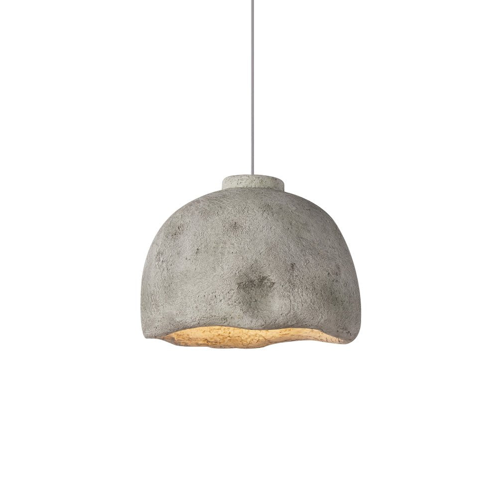 Pendantlightie-Minimalist 1-Light Wabi Sabi Dome Pendant For Dining Table-Pendants-Brown-Small