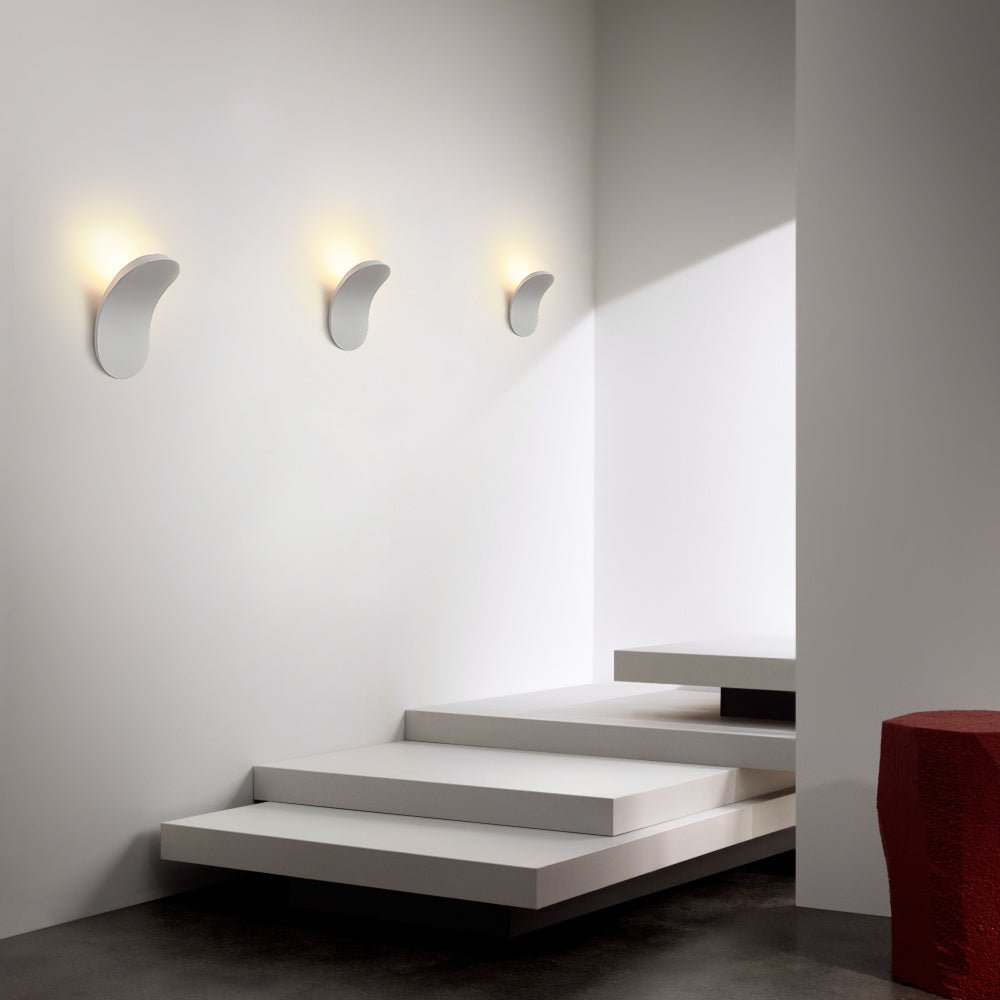 Pendantlightie-Minimalist Curved Led Wall Sconce Bedside-Wall Light-White-3000K