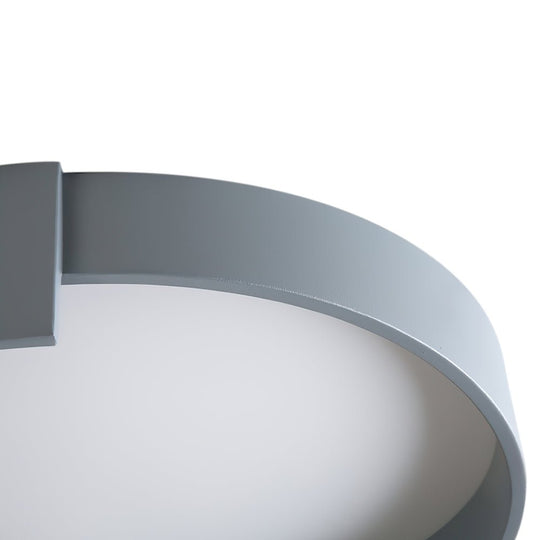 Pendantlightie-Minimalist Flush Mount Round Led Ceiling Light-Flush Mount-Cool White Light-Gray