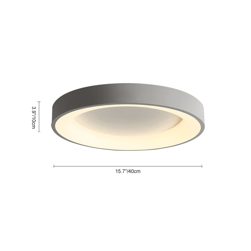 Pendantlightie-Minimalist Round Led Ceiling Light For Bedroom Living Room-Flush Mount-Warm White Light-
