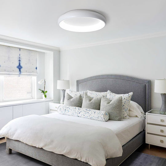 Pendantlightie-Minimalist Simple Round Led Ceiling Light-Flush Mount-Cool White Light-