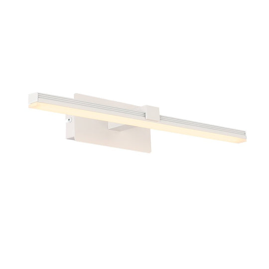 Pendantlightie-Minimalist Ultra Thin Led Bath Bar Bathroom Vanity Light Warm Light-Wall Light-Black-15.9 in (40.5 cm)