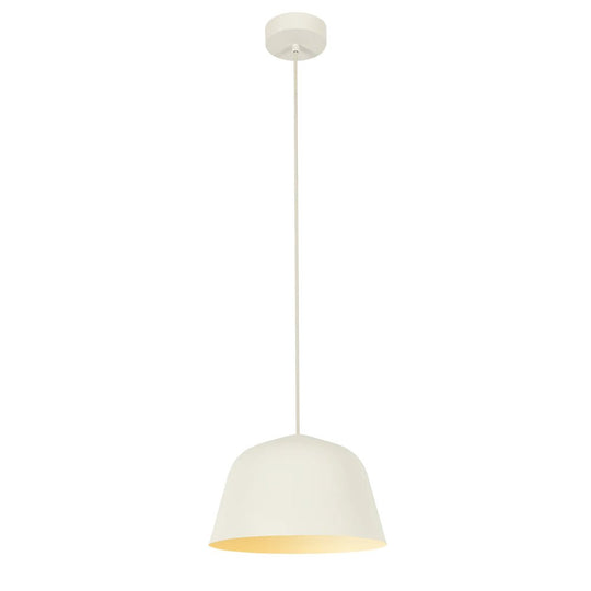 Pendantlightie-Modern 1-Light Texture Chalk Squat Dome Pendant Light-Pendants-White-