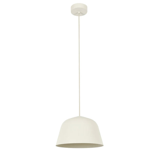 Pendantlightie-Modern 1-Light Texture Chalk Squat Dome Pendant Light-Pendants-White-