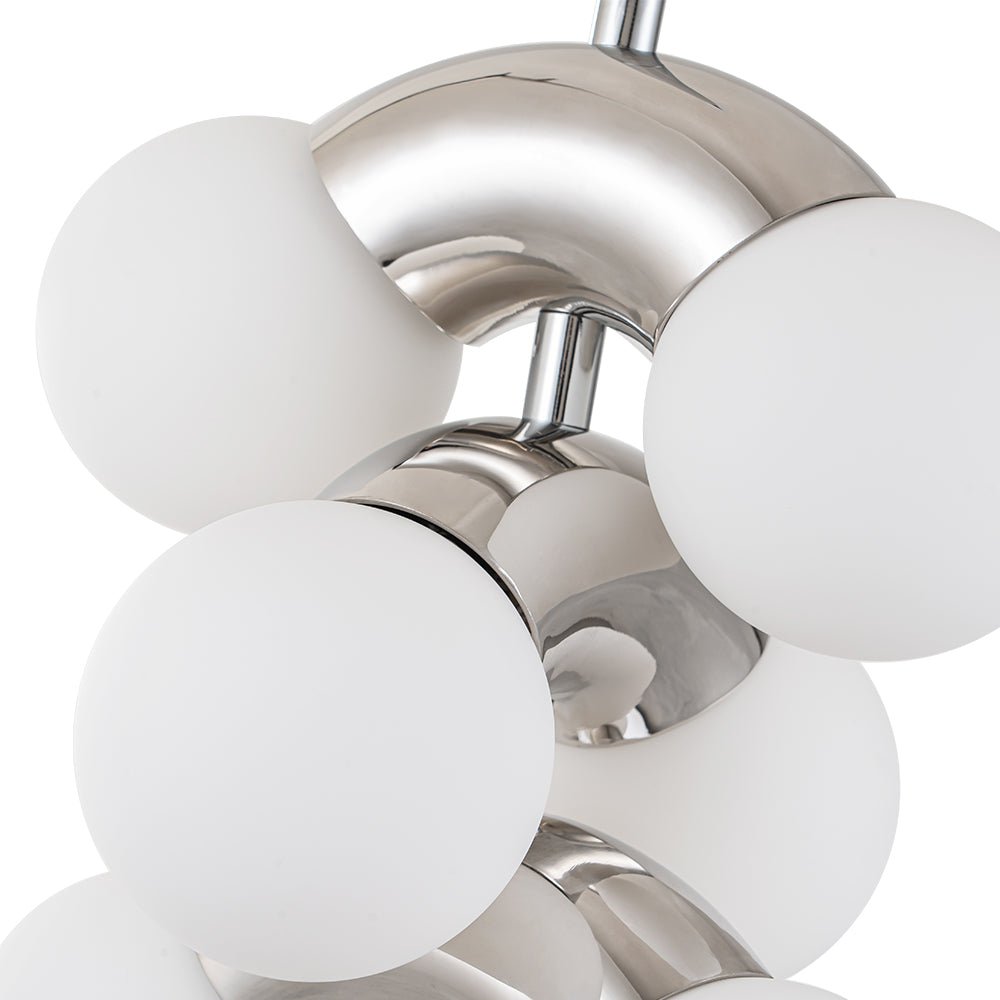Pendantlightie-Modern 10-Light Layer Glass Globe Pendant Light-Pendants--