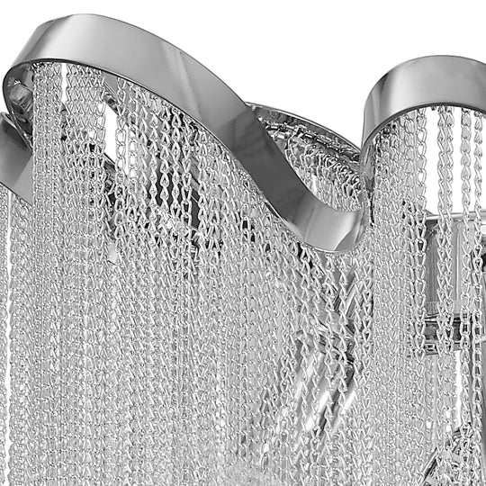 Pendantlightie-Modern 4-Light Tiered Tassel Chain Chandelier-Chandeliers--